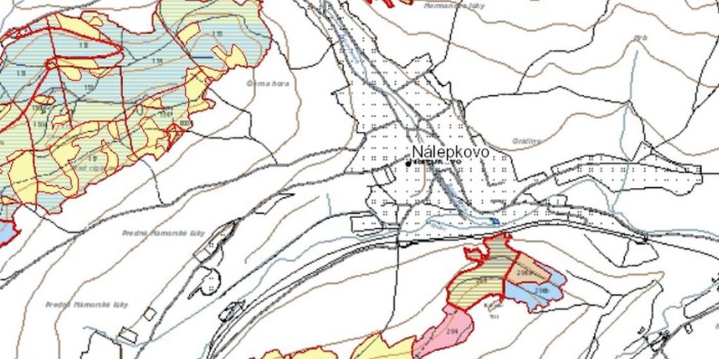 Provizórna mapa a porovnávací výkaz nového a starého označenia na LC Nálepkovo pre obhospodarovateľov lesa.
