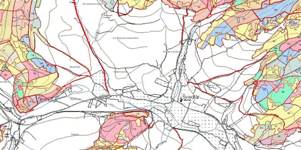 Provizórna mapa a porovnávací výkaz nového a starého označenia na LC Obecné lesy Švedlár pre obhospodarovateľov lesa.